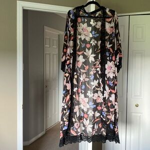 Shear kimono shawl from Torrid